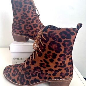 Leopard bootie